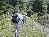 Hiking NCT FLT M21 North Country Trail Conference 2001 Stoney Pond Hike-04